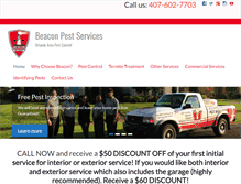 Tablet Screenshot of beaconpestservices.com